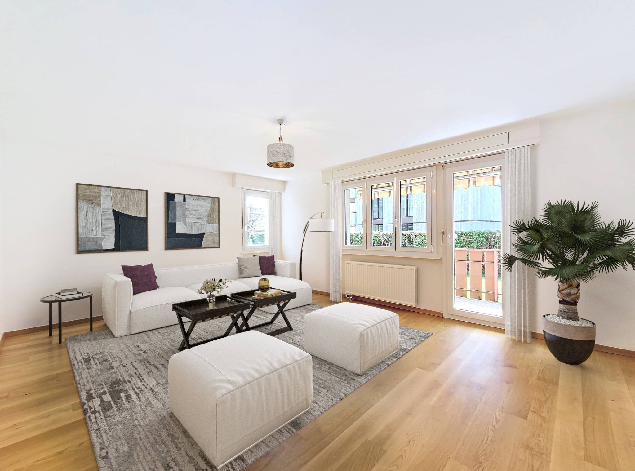 Appartement de 3.5 pièces dans un quartier calme